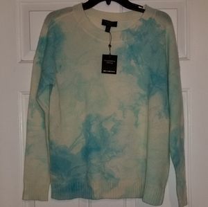 100% Cashmere charter club luxury tie dye sweater